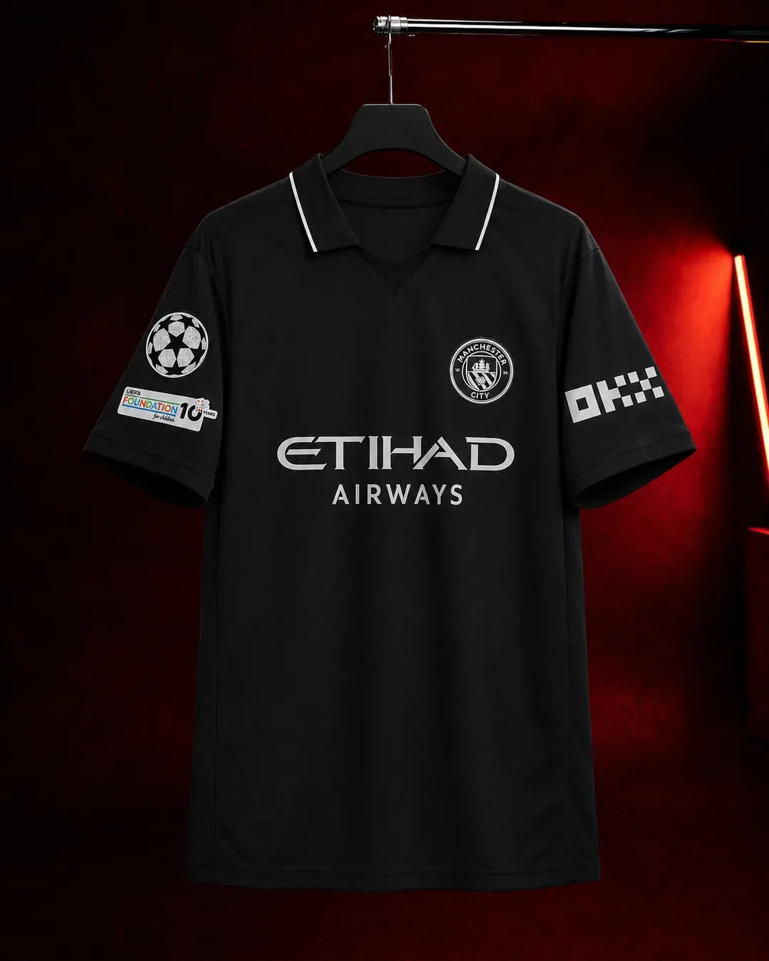 Manchester City dres – crni model naprijed