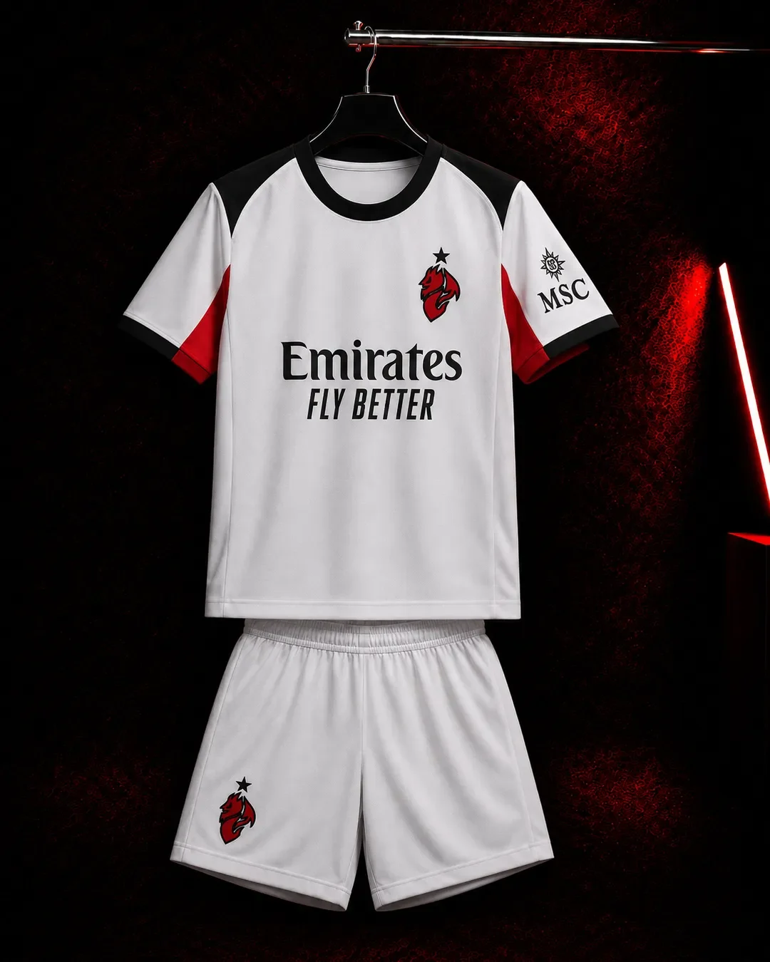 Dječji AC Milan komplet – bijeli model