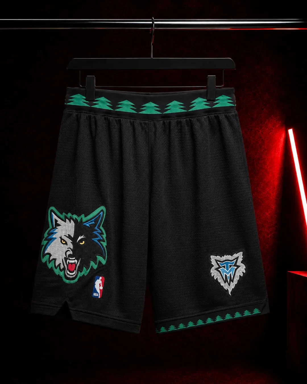 Minnesota Timberwolves crni košarkaški šorc